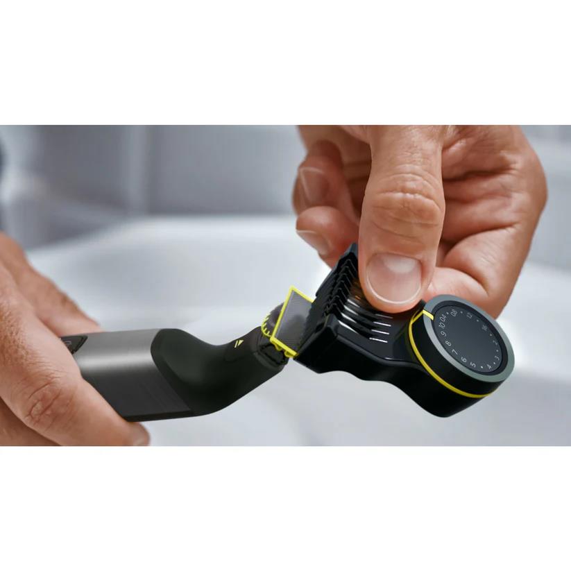 Barzdaskutė Philips OneBlade Pro 360, li-ion, juoda/žalia