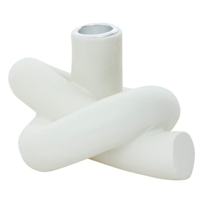 Świecznik Atmosphera Flow, ceramika, 12 cm