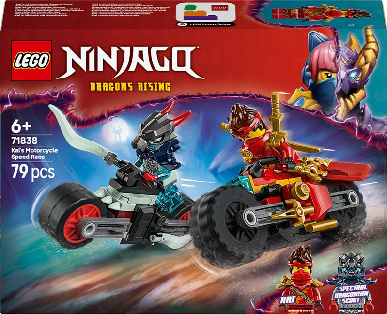 Konstruktor LEGO® Wyścig motocyklowy Kaia 71838