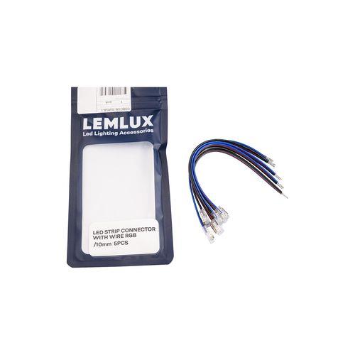 JUNGTIS LEMLUX LED JUOSTOS RGB 15CM LAIDU 5VNT