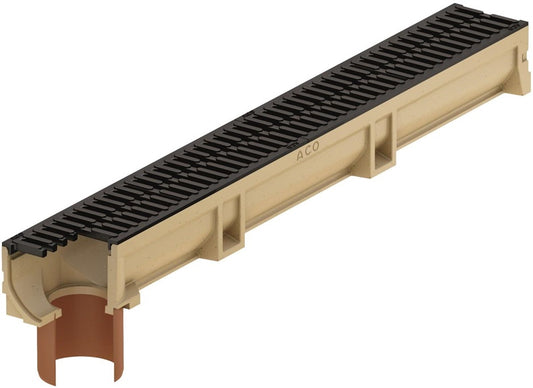 Odwodnienie liniowe z rurą Ø 110 mm, B125 Aco Euroline, 1 m
