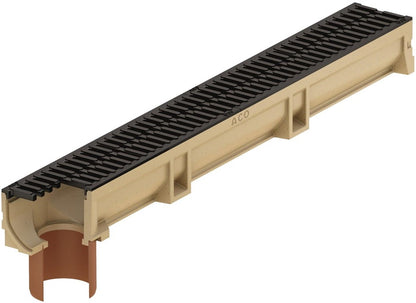 Drenažo latakas su Ø 110 mm vamzdžiu, B125 Aco Euroline, 1 m