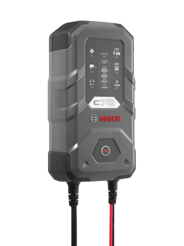 Akumuliatoriaus įkroviklis BOSCH C70, 12–24 V, 10 A