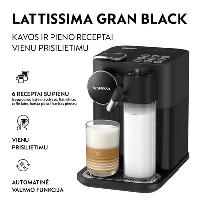Ekspres kapsułkowy Nespresso Gran Lattissima EN640.B