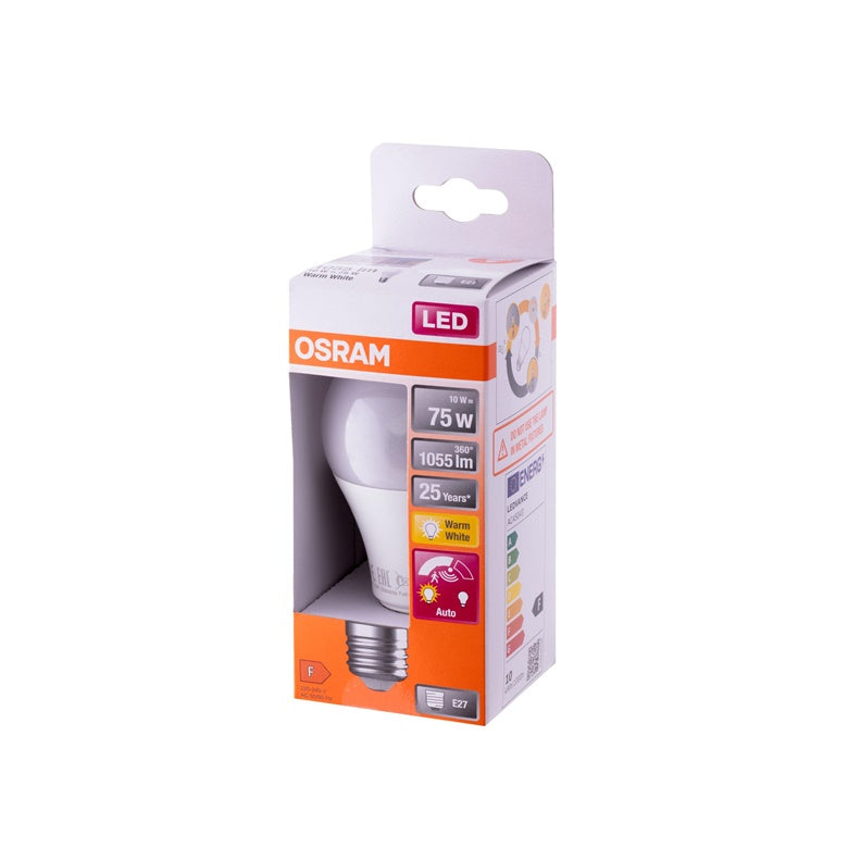 Lemputė Osram LED, A75, E27, 10 W, 1055 lm, 2700K