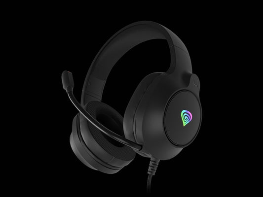 SŁUCHAWKI DLA GRACZY GENESIS NEON 213 RGB CZARNE