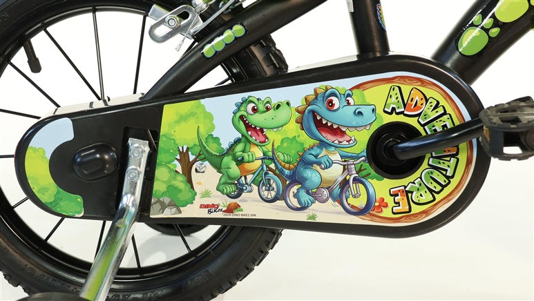 Rower dziecięcy Dino Bikes 616-DSA, czarny/zielony