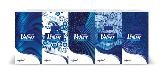 Vienkartinės nosinaitės Velvet, 4 sl, 10 vnt.