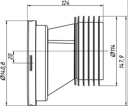 KOLANO UNIKOMPLETU W0220VDEU 20 CM