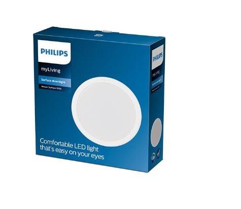 Paviršinė LED panelė lubų Philips Meson, 3000K, LED, baltas