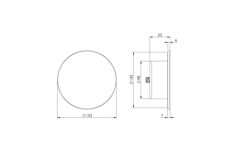 Dyfuzor Europlast, biały, uniwersalny, 100 mm