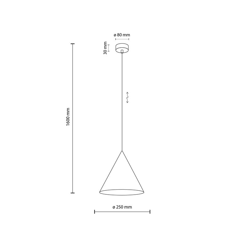 Lampa wisząca TK Lighting Cono 6632, 15 W, E27