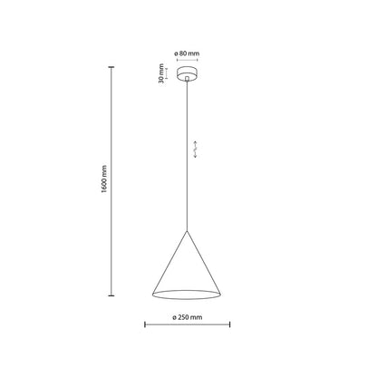 Lampa wisząca TK Lighting Cono 6632, 15 W, E27