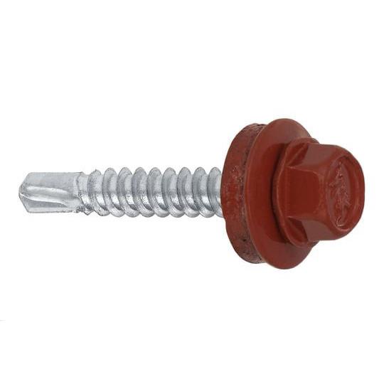 Wkręt samowiercący Wkret-Met WF, RAL3009, 4.8 mm x 19 mm, 250 szt.