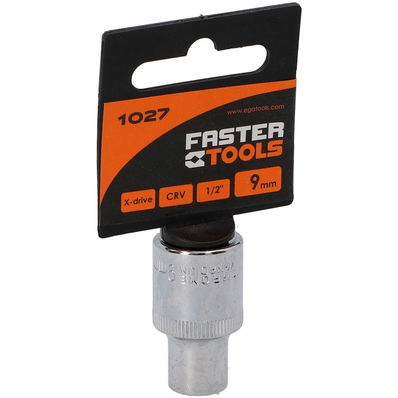Varžtų galvutė Faster Tools 1/2" 9 mm 1027