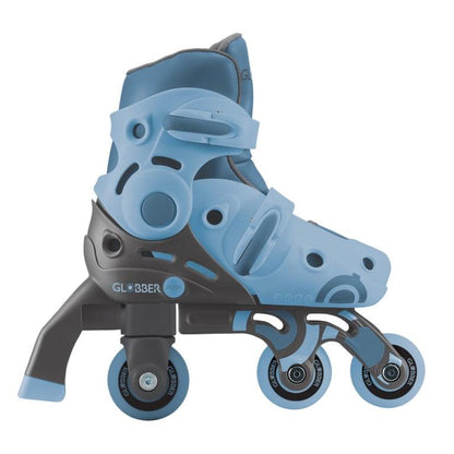 Riedučiai Globber Learning Skates 2in1, mėlyna sp., 30-33