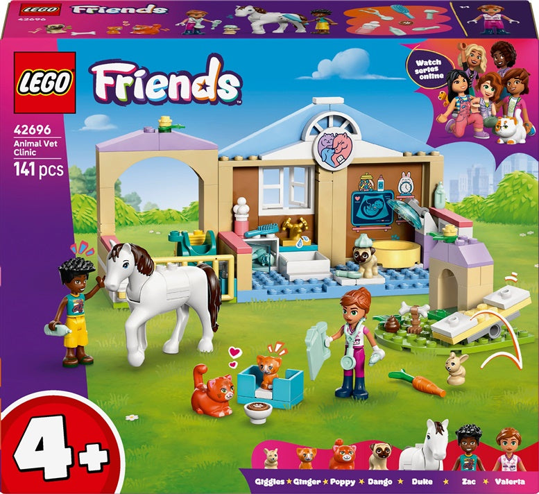 Klocki LEGO® Friends Klinika Weterynaryjna 42696, 141 elementów.