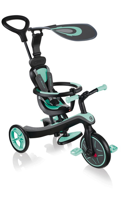 Triratukas Globber Explorer 4 in 1, žalias