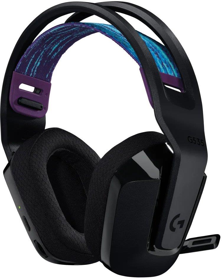 Belaidės žaidimų ausinės Logitech G535 Lightspeed, juodos