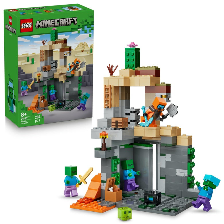Konstruktorius LEGO® Minecraft Zombie Dungeon 21587, 284 vnt