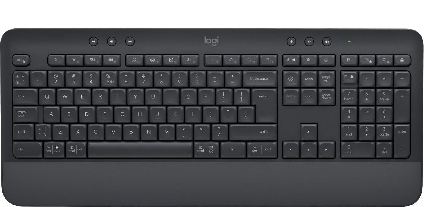 Klaviatūra Logitech K650 EN, juoda, belaidė