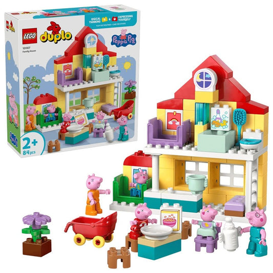 Klocki LEGO DUPLO Świnka Peppa Dom rodzinny 10467 84 elementy