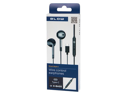 SŁUCHAWKI BLOW B-17 CZARNE USB-C