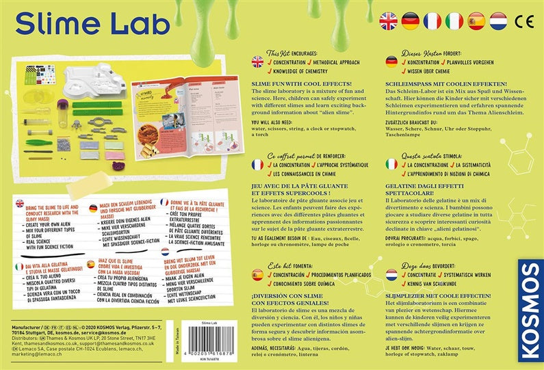 Šlykštuko - gleivių gamybos rink Kosmos Slime Lab 1KS616878
