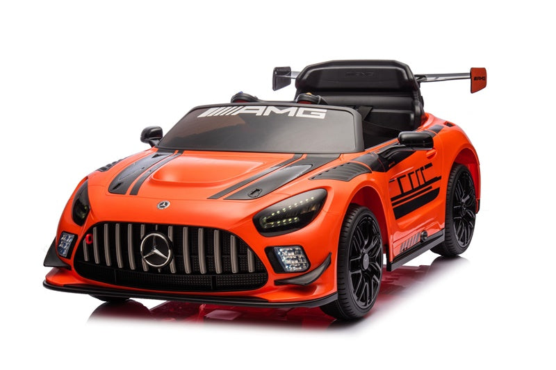 Vaikiškas elektromobilis Mercedes AMG GT3, juoda/oranžinė