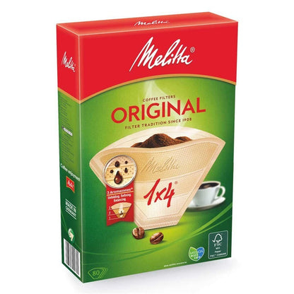 Kavos aparatų filtras Melitta Original 1x4, 80 vnt.