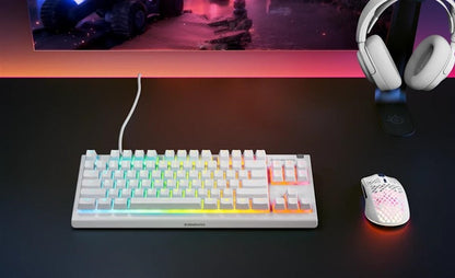 Klaviatūra Steelseries Apex 3 TKL, Anglų (US), balta