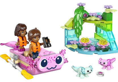 Zestaw konstrukcyjny LEGO® Friends Łódź aksolotli 42681, 95 elementów.