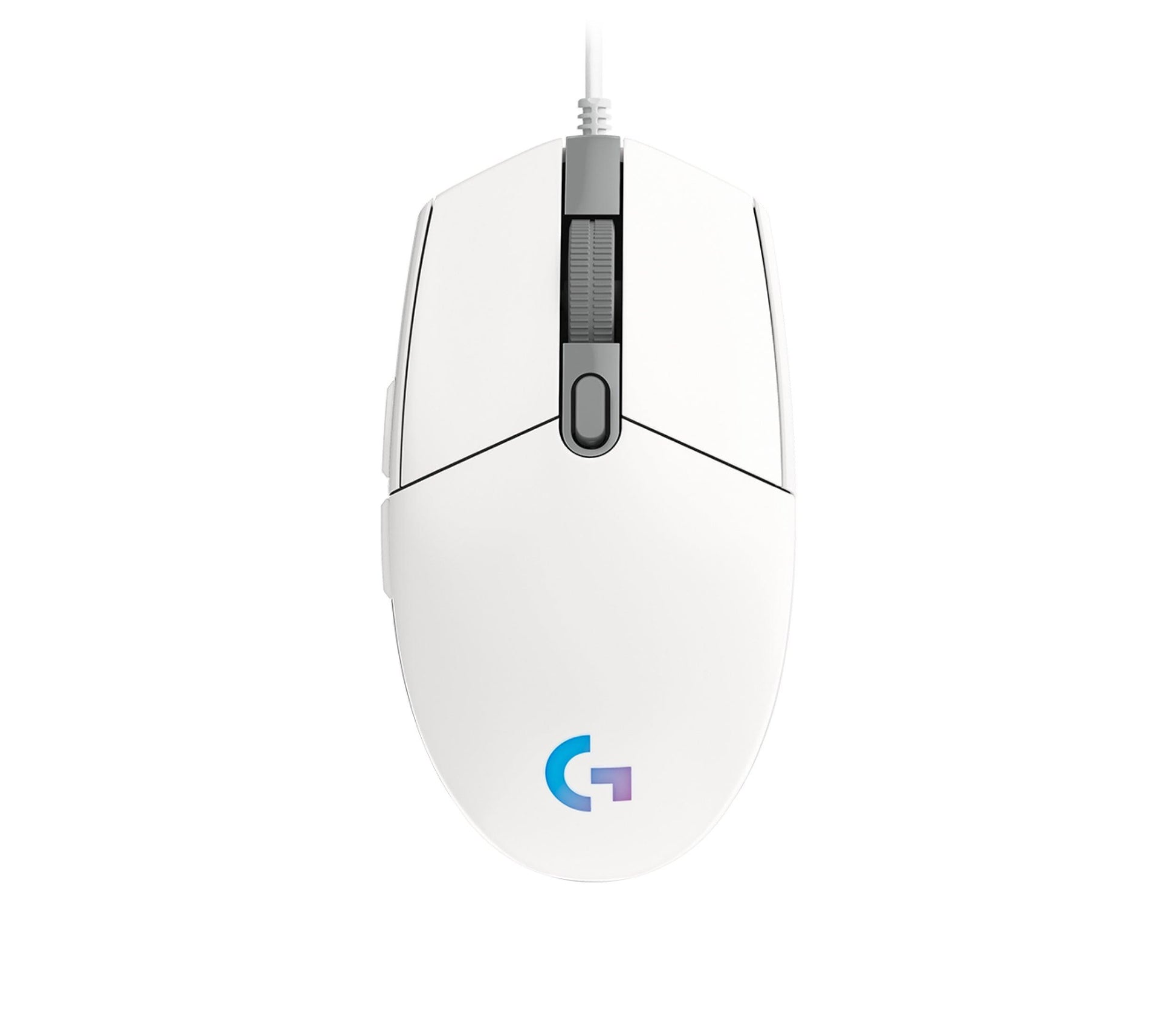 Laidinė žaidimų pelė Logitech G102 Lightsync, balta