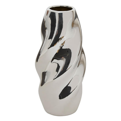 Vaza Atmosphera Twisted 210137, 21 cm, sidabro