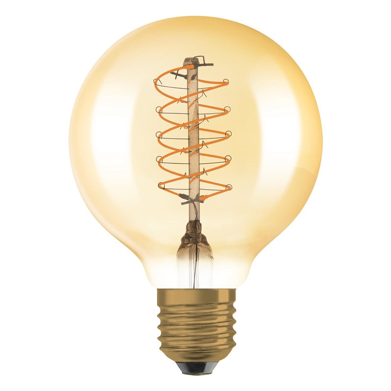 ŻARÓWKA LED OSRAM, G80, E27, 7W, 600LM, 2200K, DIM