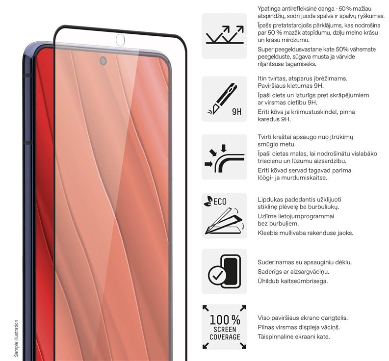Szkło ochronne na telefon Toti Galaxy S25 Ultra, 9H, 6,9