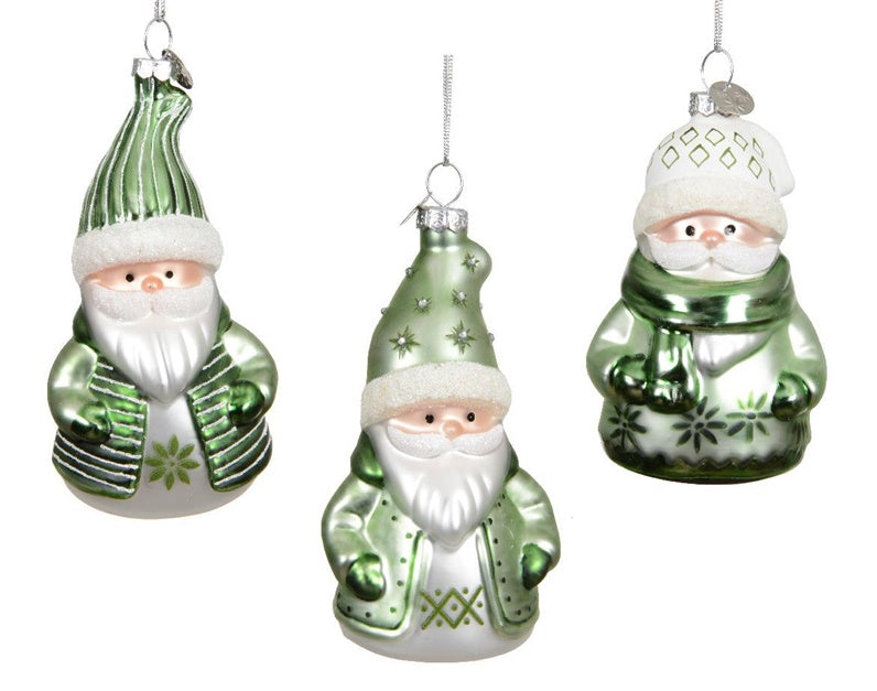 Eglutės žaisliukas Santa, 11 cm, stiklas