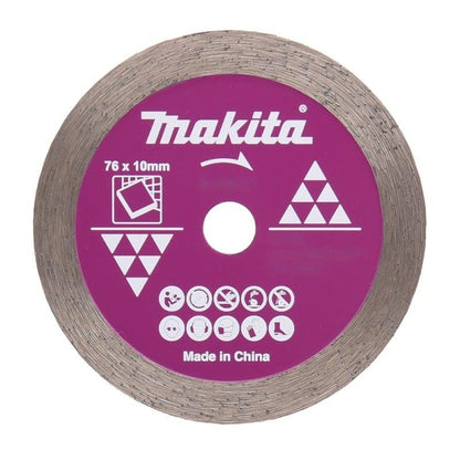 Deimantinis pjovimo diskas Makita, 76 mm x 10 mm x 1.4 mm
