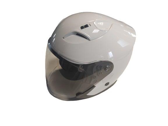 Kask motocyklowy YM-637, L (59-60 cm), biały