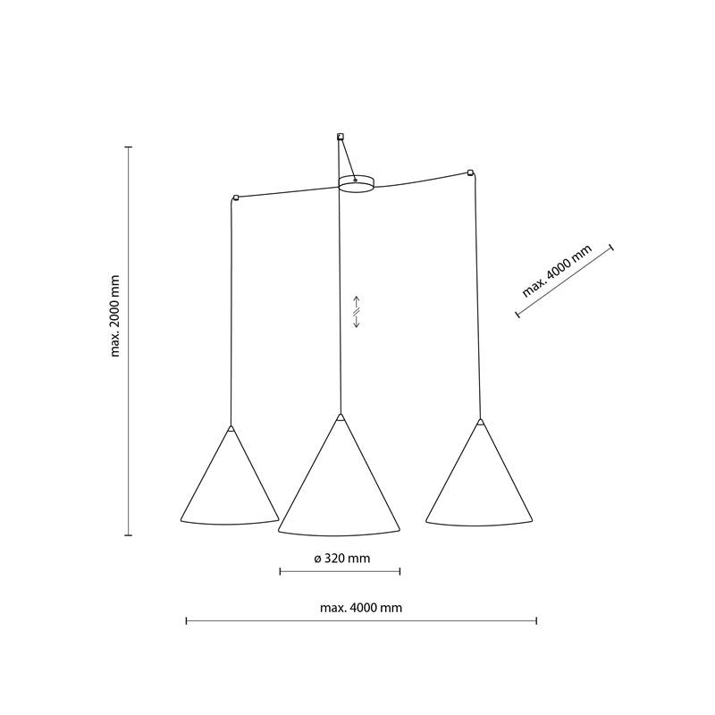 Lampa wisząca TK Lighting Cono 6629, 45 W, E27