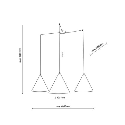 Lampa wisząca TK Lighting Cono 6629, 45 W, E27