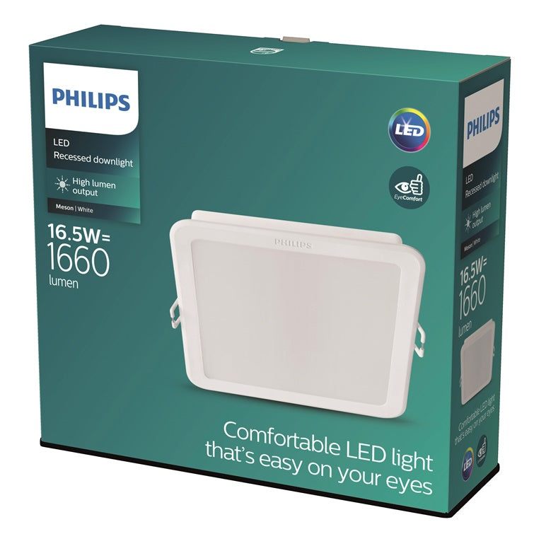 Lampa wpuszczana Philips MESON, 16.5W, 3000°K, LED