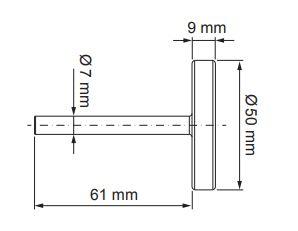 Termometras ICMA, 0 - 120°C, 50 mm