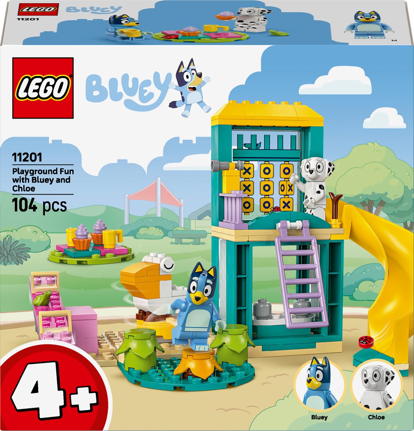 Konstruktorius LEGO® Bluey Playground Fun Bluey and Chloe