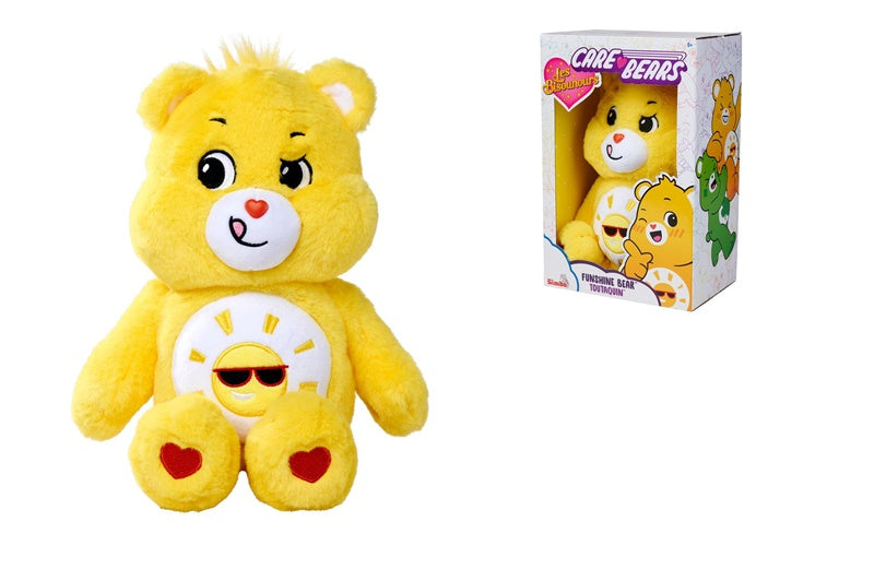 Pluszowa zabawka Simba ShareBear Funshine, żółta, 35 cm