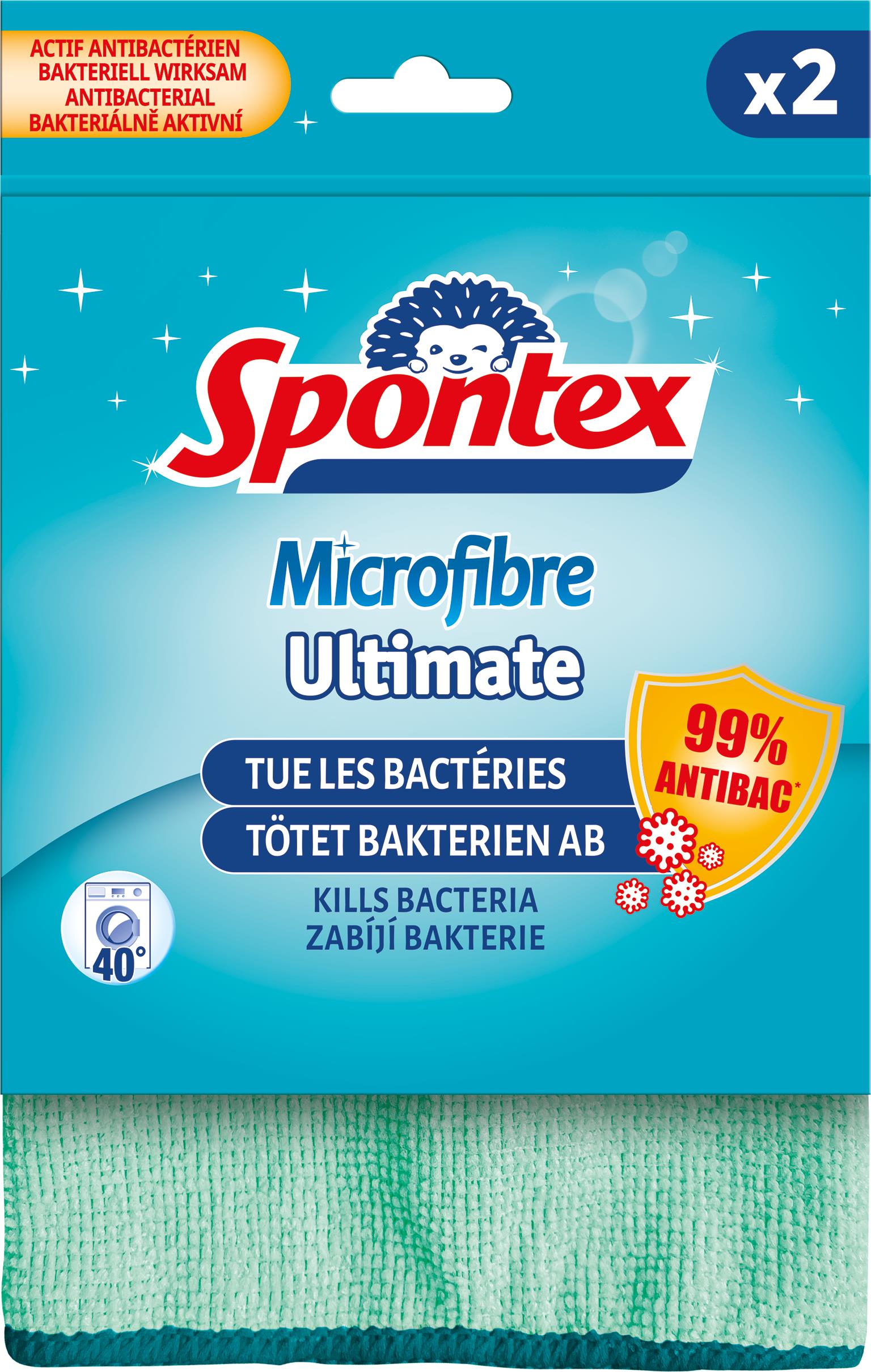 Šluostės su antibakterine apsauga Spontex Ultimate, 2 vnt.