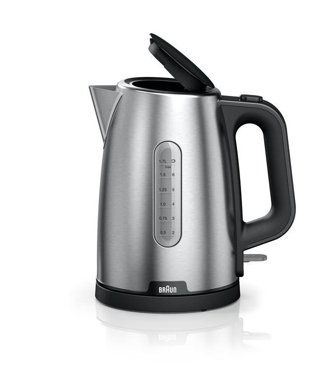 Elektrinis virdulys Braun PurShine WK1500BK, 1.7 l, sidabro