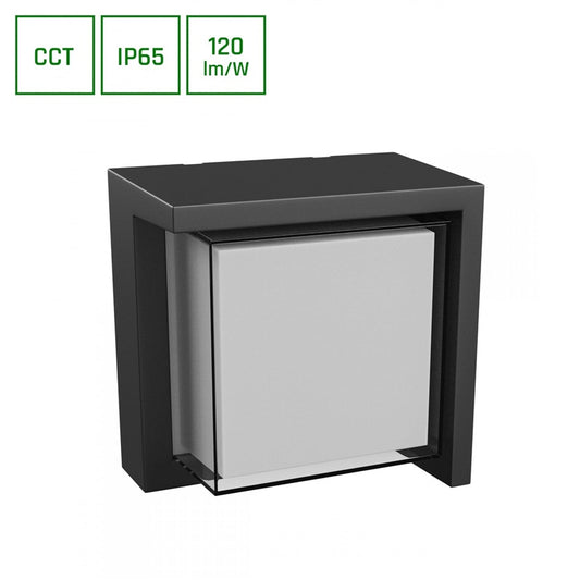 Naścienna lampa zewnętrzna 10W, LED, CCT, 1200lm, IP65