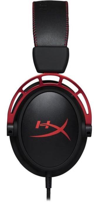 Žaidimų ausinės Kingston Alpha Pro, juodos/raudonos