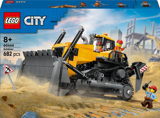 Konstruktor LEGO® City Żółty buldożer 60466, 682 elementy